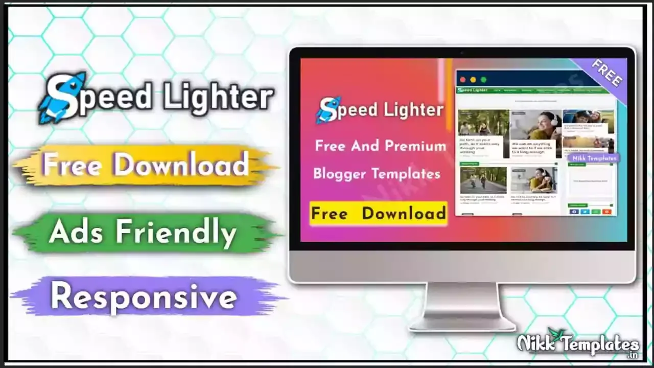 [Paid] Speed Lighter Responsive Blogger Template {Free Download}