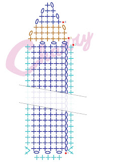 Made by Charry: pencil bookmark crochet chart