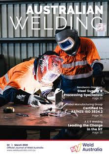 Australian Welding Journal 2020-01 - March 2020 | CBR 96 dpi | Trimestrale | Professionisti | Tecnologia | Materiali | Saldatura
Australian Welding is the official quarterly journal published by Weld Australia, Australia's Peak Body for the welding industry. Weld Australia serves Australia’s welding, fabrication and manufacturing industry professionals. Our news and industry perspective is essential for working smarter, more creatively and more effectively within welding, fabrication and manufacturing. Offering authoritative insight and proven ideas on global and domestic issues through a distinctly Australian perspective, Australian Welding Journal links and celebrates all facets of industry, inspires and educates. The magazine provides a medium for the publication of technical information and views on the latest processes, products and services. The issues of productivity, welding management and quality, industry standards, qualification and certification, and health safety are regularly addressed, as well as international and industry news.