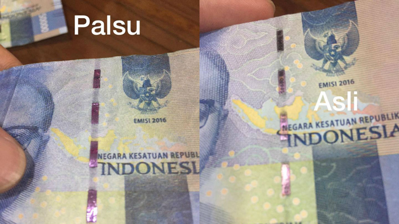 Waspada Beredar Uang Palsu Emisi 2016 Pecahan Rp 50 Ribu Berhasil