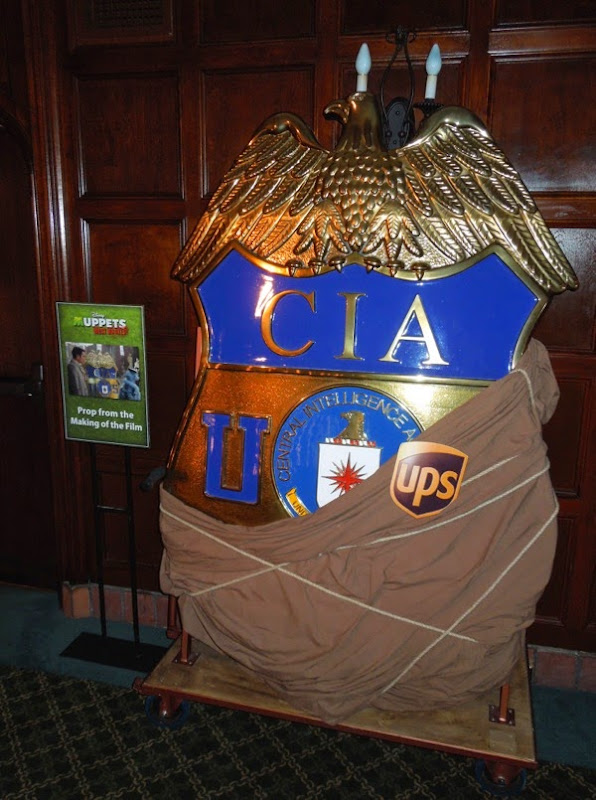 Muppets Most Wanted giant CIA badge prop