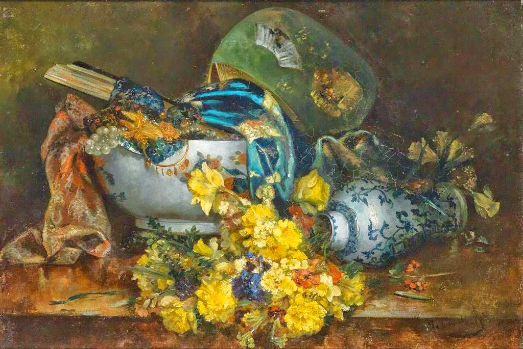 Eugene Henri Cauchois Impressionist Painter - Still Life Art