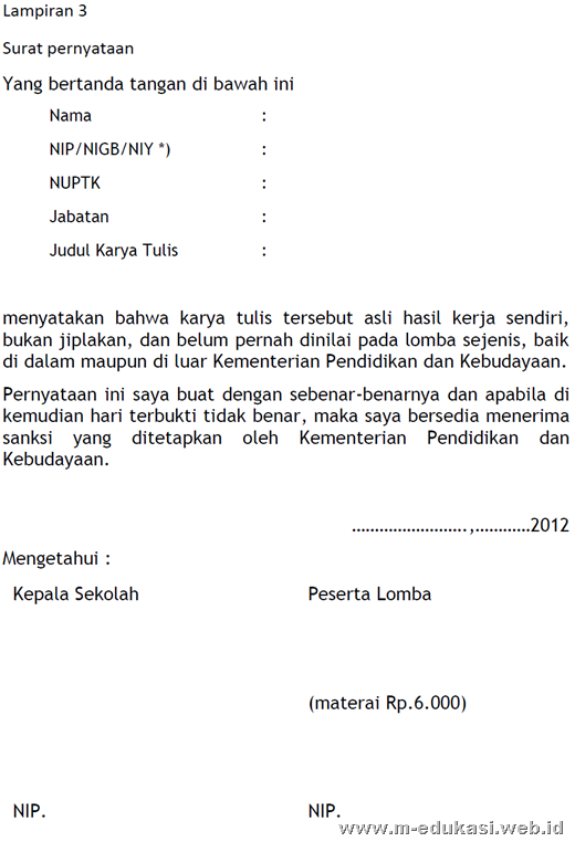 Contoh lomba LKG Nasional 2012