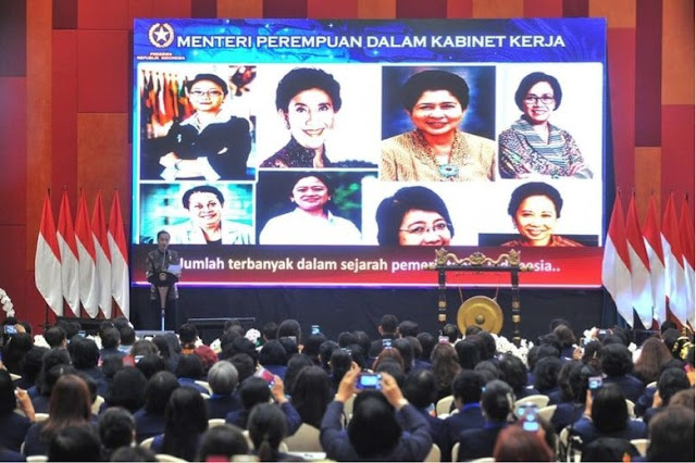 Bangga! Jokowi Catatkan Indonesia punya Menteri Perempuan Terbanyak