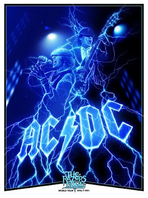 AC/DC “The Razors Edge World Tour 1990/1991” Screen Print Adam Stothard x ECHO