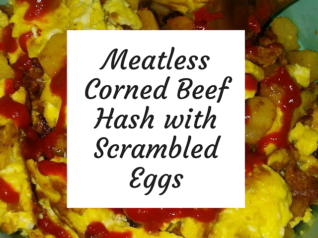 Meatless Corned Beef Hash with Scrambled Eggs | A Cup of Social