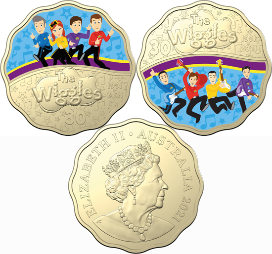 Australia 30 cents 2021 - 30 Years of The Wiggles