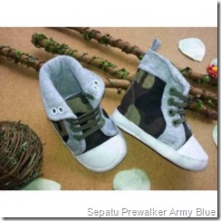 Sepatu Prewalker Army Blue