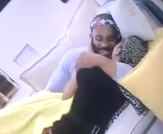 Erica and Kiddwaya Romantically exposes her naked at the back and moans as she enjoys excessive ‘below the sheet’ (videos)