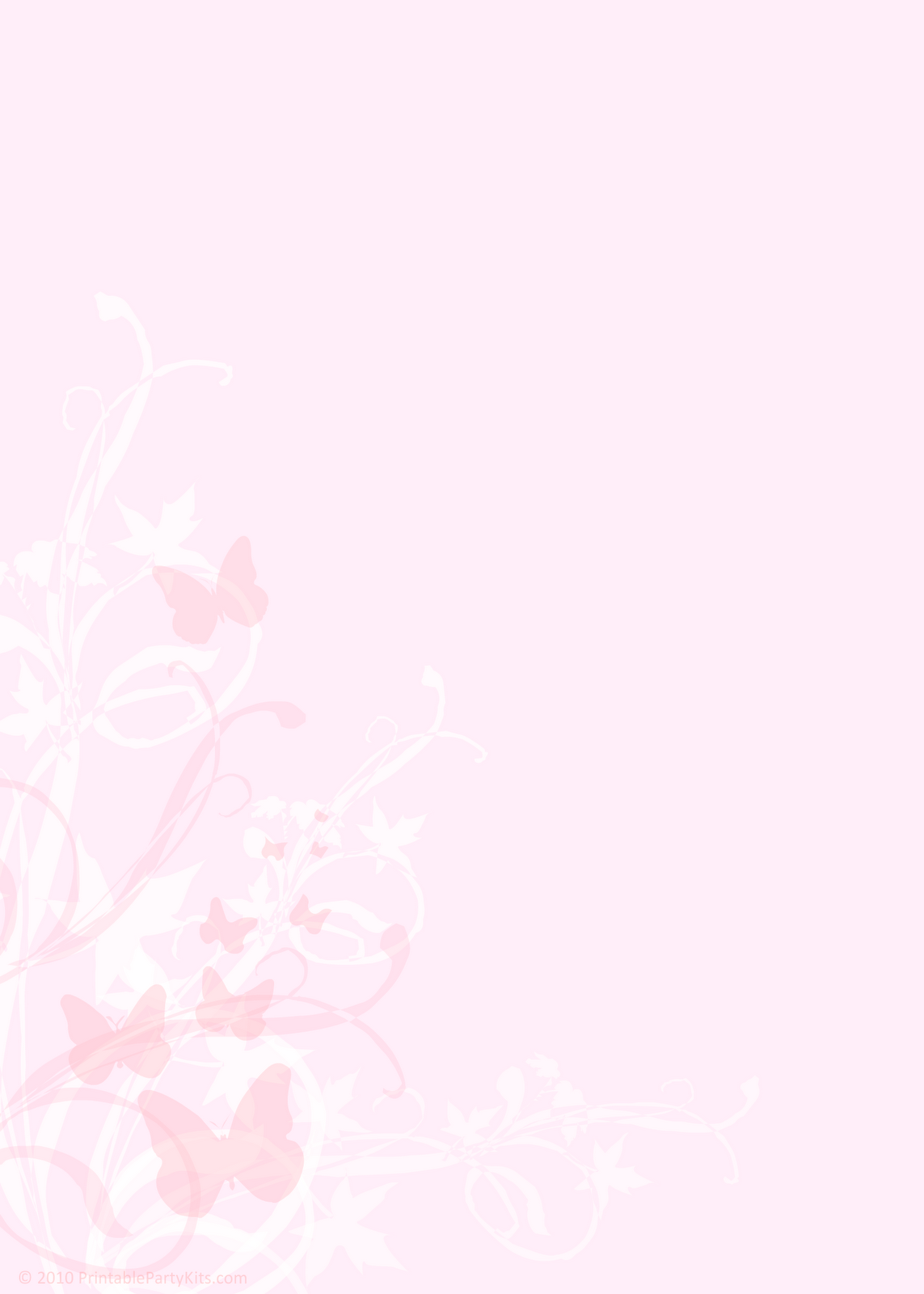 Click on the free blank pink blank wedding invitation