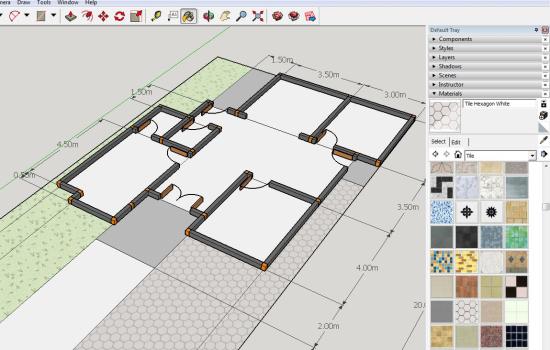  Cara Membuat Denah Desain Rumah Minimalis 3D dengan Sketchup 