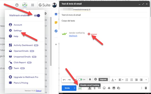 tracciare email con mailtracking