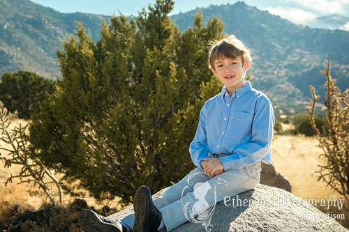 Professional portrait of a family on location Elena Gallegos in Albuquerque