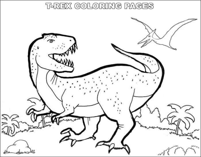 Dinosaurs Coloring Pages T Rex 1