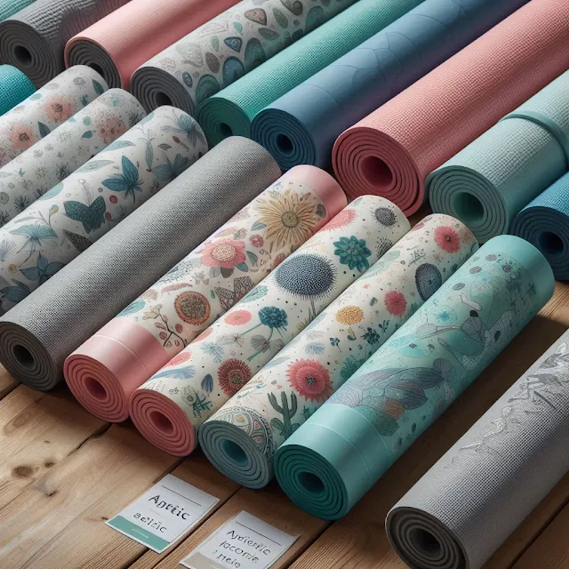 A collection of anti-bacterial yoga mats in various colors, promoting hygiene and comfort for yoga enthusiasts