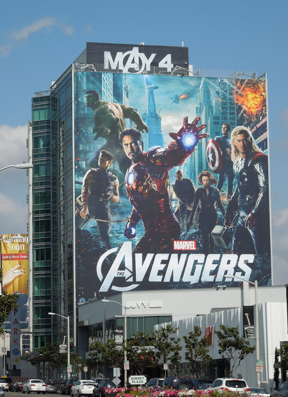 The Avengers film billboard