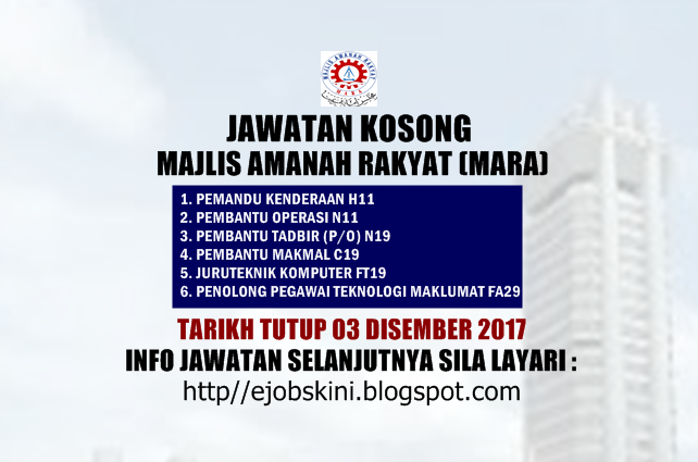 Jawatan Kosong MARA