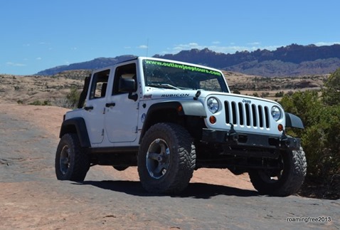 Driving on slickrock