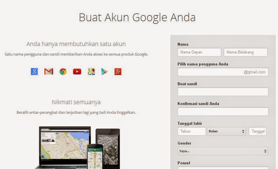 Membuat Email Gmail