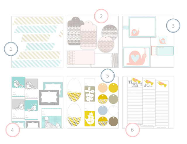 My top 6 of free printables by Creature Comforts