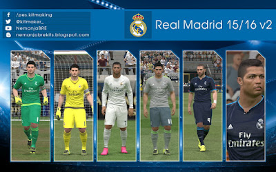 PES 2016 Real Madrid 2015/16 GDB Update 2 by Nemanja