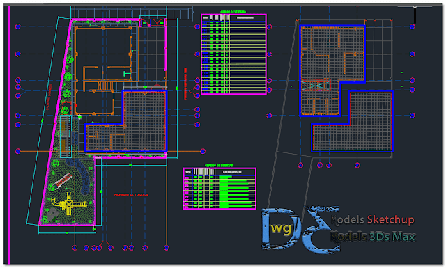 General factory plant in AutoCAD    