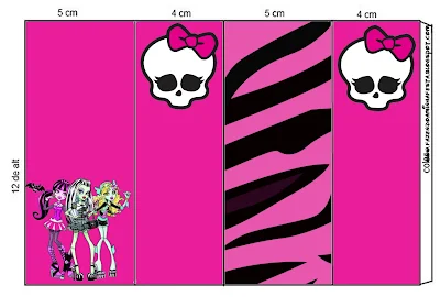 Monster High: Etiquetas para Imprimir Gratis.