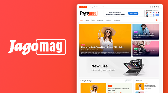 How to Download Jago Mag Magazine Blogger Template