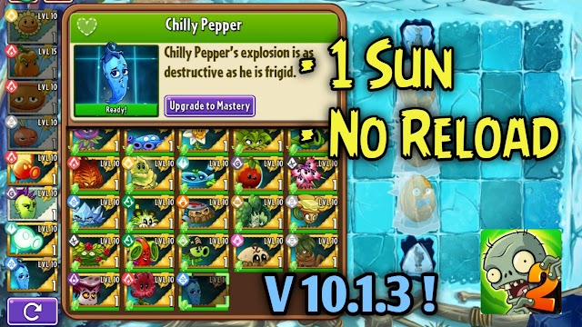 Plants vs Zombies 2 v10.1.3 Mod Apk 1 Sun Cost & No Reload Download for Android