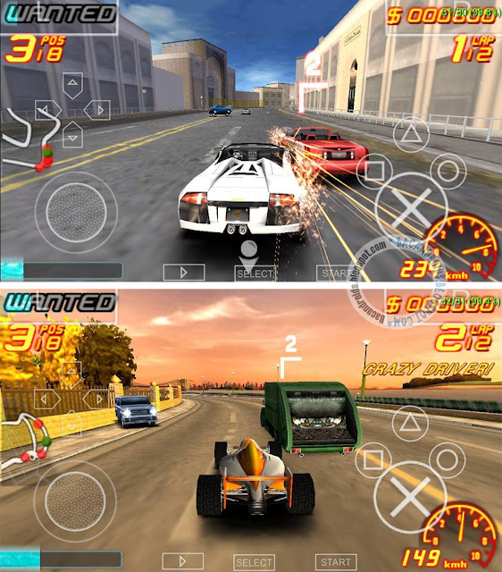 Asphalt Urban GT 2 ISO High Compress For PPSSPP Android