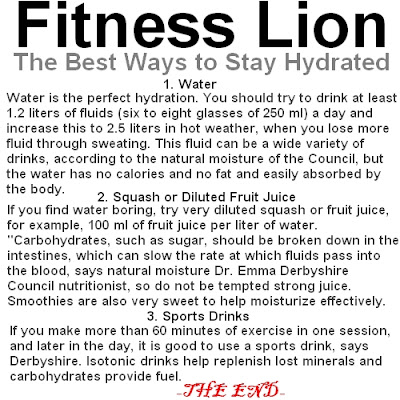 Fitness, Fitness and Sports Nutrition, Fitness Lion, Lion, Stay Hydrated, 