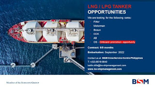 job vacancy at lng tanker ship