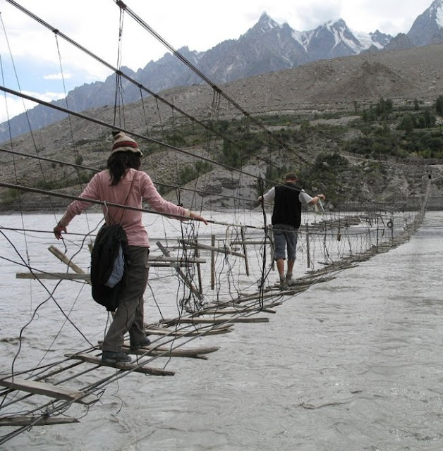 Most Dangerous & Amazing, Hussaini Hanging Bridge, Pakistan