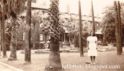 Unidentified woman Hotel Alcazar in St. Augustine, Florida  https://jollettetc.blogspot.com