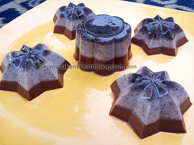  resep puding coklat susu lapis puding oreo busa yang sama Resep Membuat Puding Coklat Oreo Busa