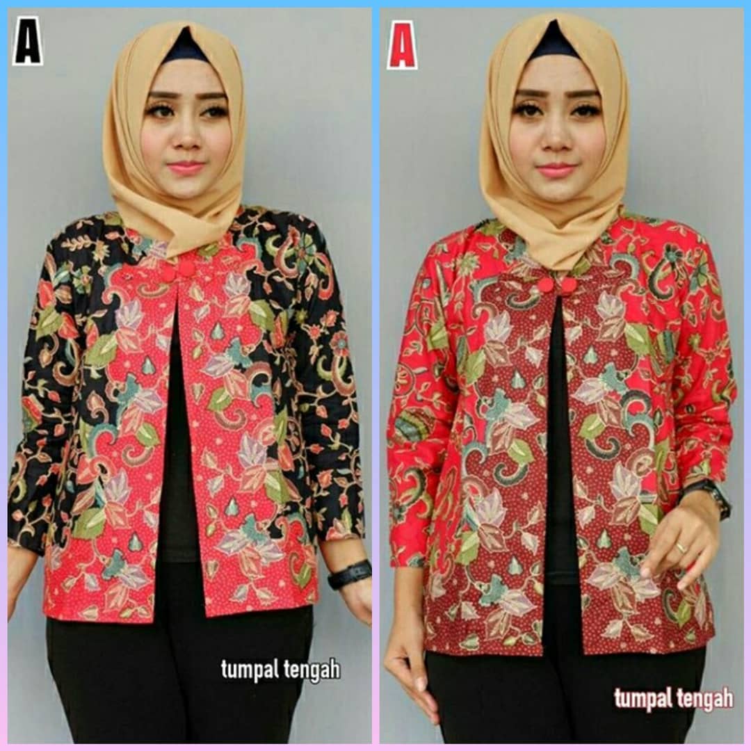 48+ Model Baju Batik Atasan Wanita Terbaru 2019 - Model Baju Muslim