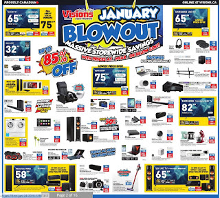 Visions Electronics Flyer Weekly January 18 - 24, 2019 January Blowout