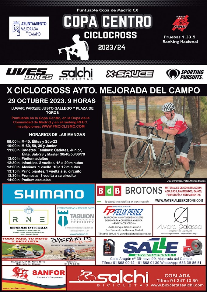 El ciclocross de Mejorada del Campo cumple su décimo aniversario
