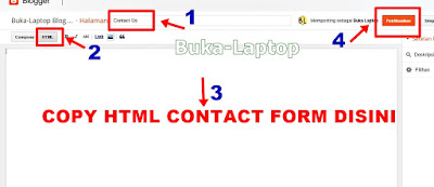 Cara Membuat Contact Form atau Contact Us Di Blogger