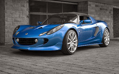 Image of the blue Lotus Car