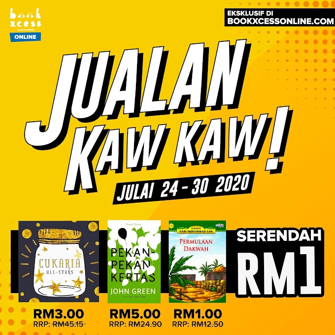 Jualan Kaw Kaw BookXcess Online Serendah RM1!!!