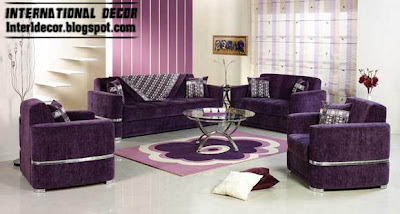 Purple Living Room Furniture on Turkish Living Room Design Ideas With Stylish Purple Furniture