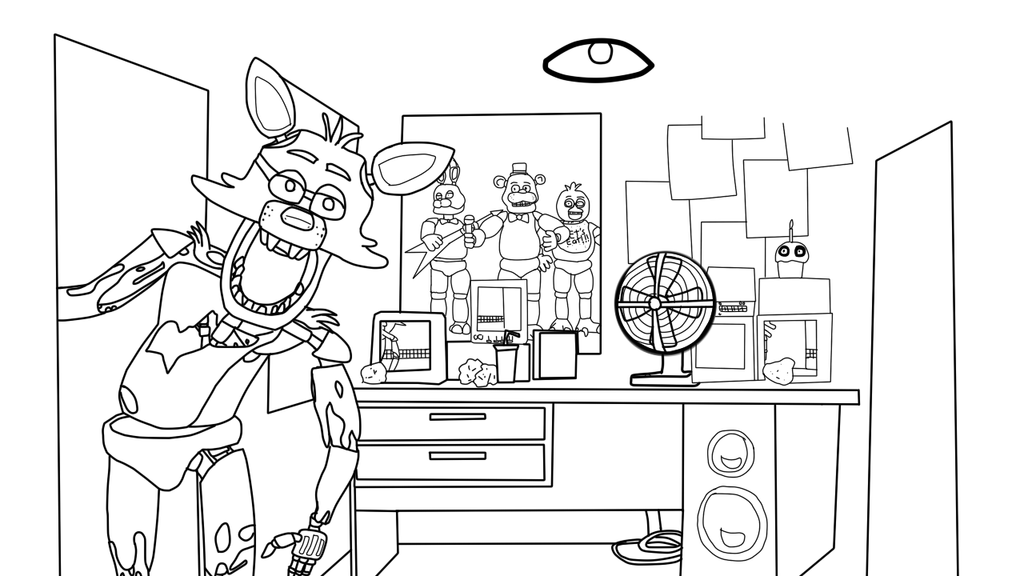 Download FUN & LEARN : Free worksheets for kid: ภาพระบายสี Five Nights at Freddys Free Coloring Pages