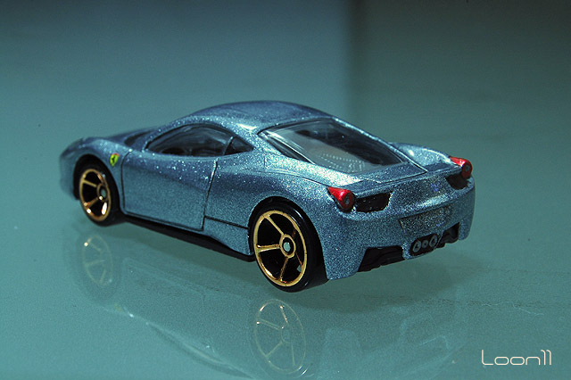 Metallic grey Hotwheels Frrrari 458 Italia another a must Hotwheels