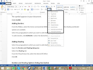 Paragraph Border in MS Word