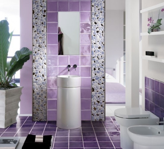 Resultado de imagem para decoração violeta