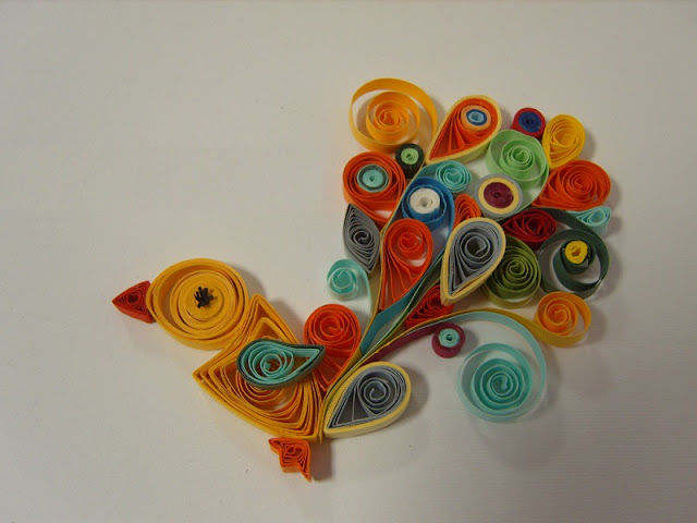 paper quilling birds design ideas