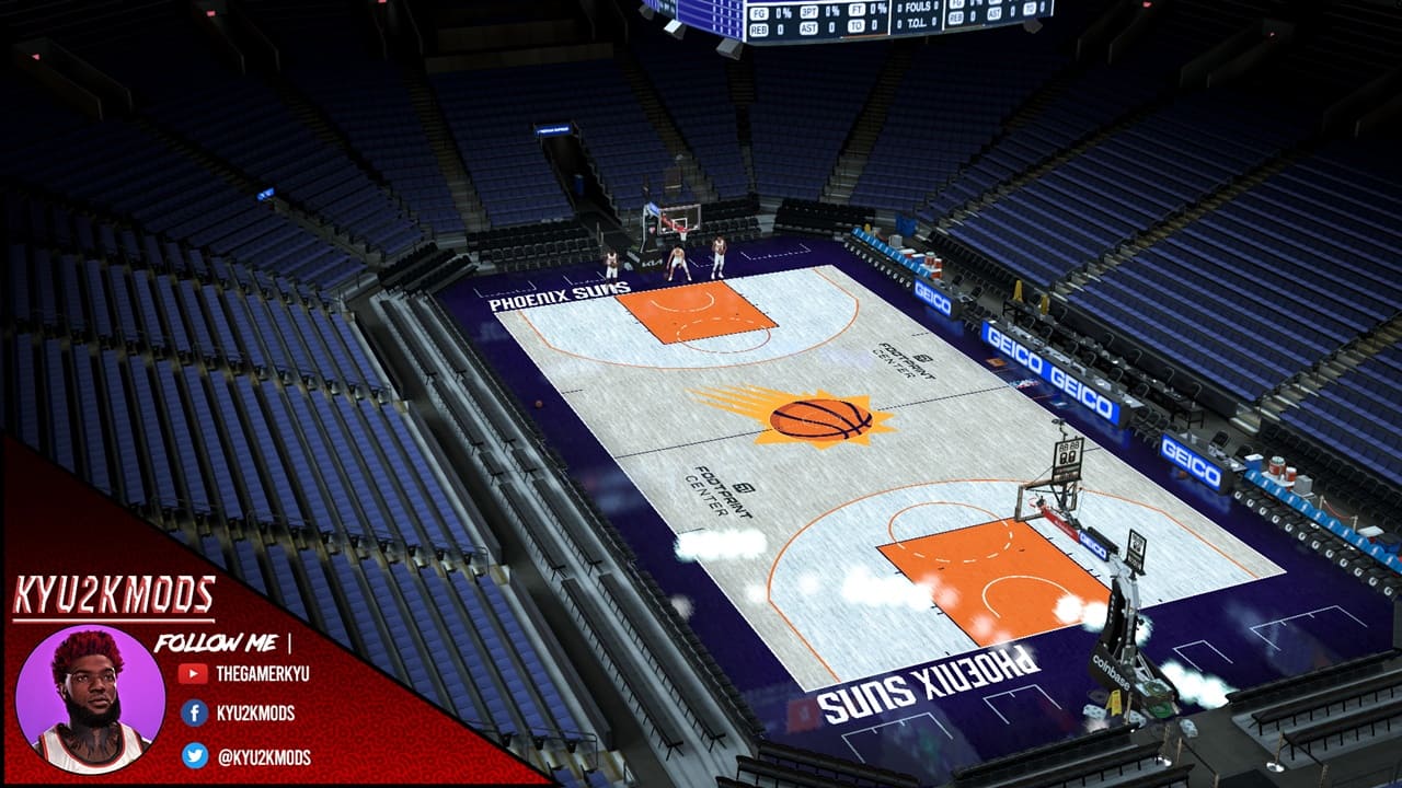 Our new home floor ☄️ The 2023-24 Phoenix Suns Core Court!
