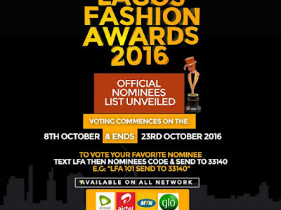 Check out The Nomination List Of Lagos Fashion Awards 2016