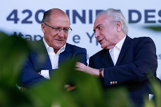 Temer  e Alckmin tramando contra o povo